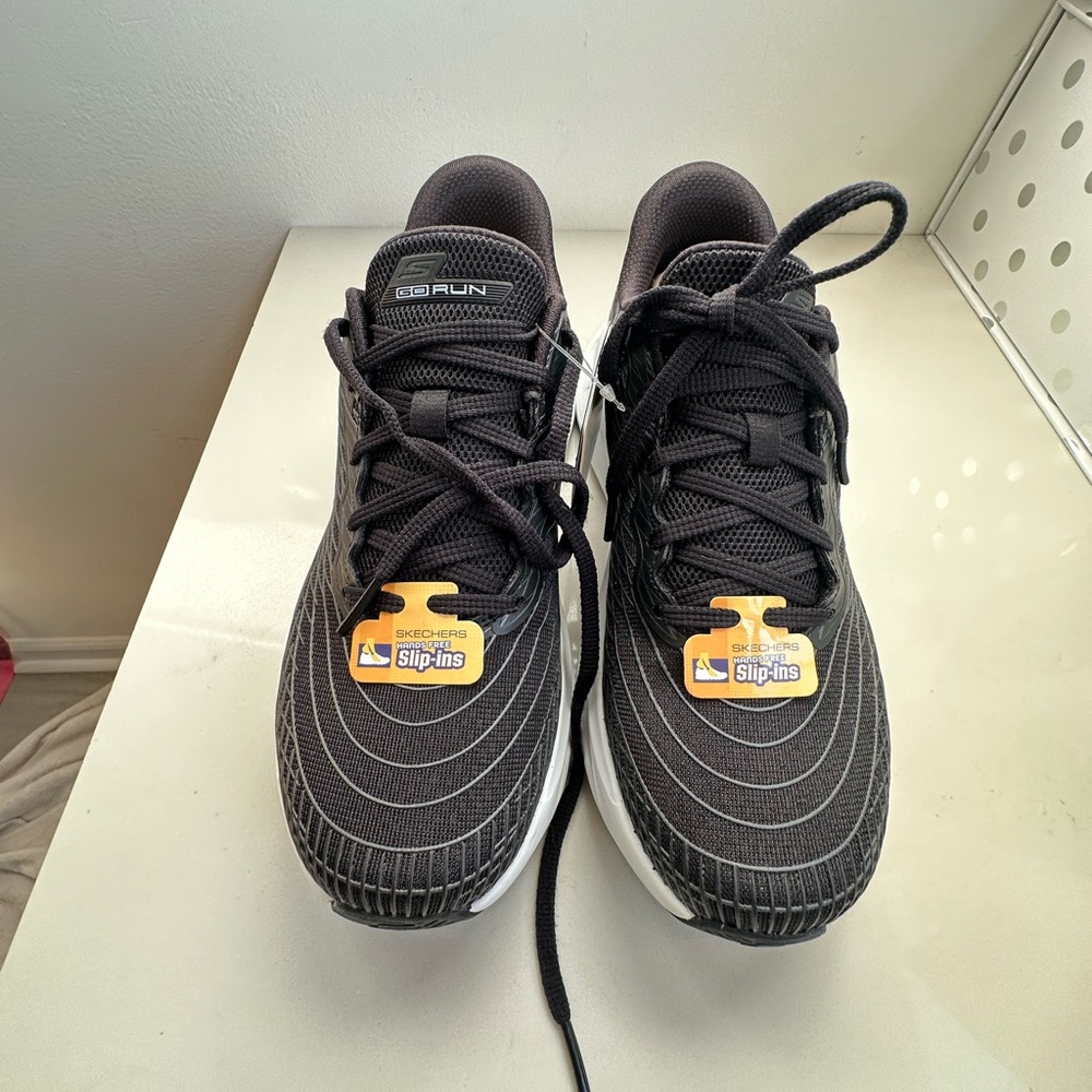 Skechers Black and White Slip-Ins